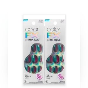 KISS imPRESS Color FX Short Oval Press-on Nails